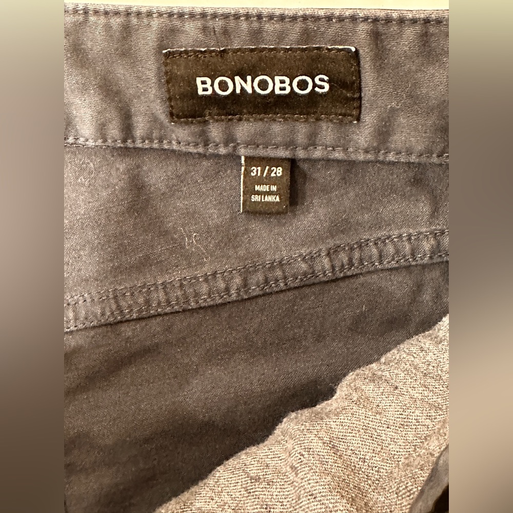 Bonobos Italian Soft 5 Pocket Pants in Midnight Blue | size 31/28 - Picture 4 of 4